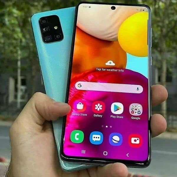 Samsung A71 with box 1