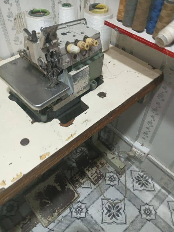 overlok machine sarvo moter complete lo or chalao 1