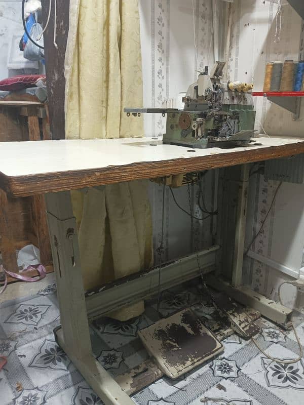 overlok machine sarvo moter complete lo or chalao 4