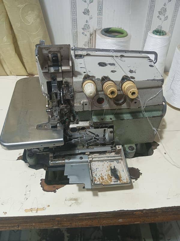 overlok machine sarvo moter complete lo or chalao 6