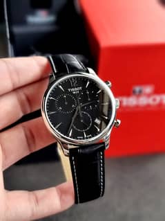 Tissot Men strap Latest watch black dial