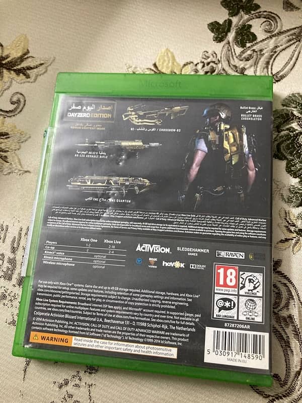 call of duty advanced warfare Xbox one used 1