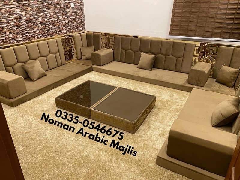 Noman Arabic Majlis Sofa Setting - Floor Sofa Bethak - Arbi Majlis 17