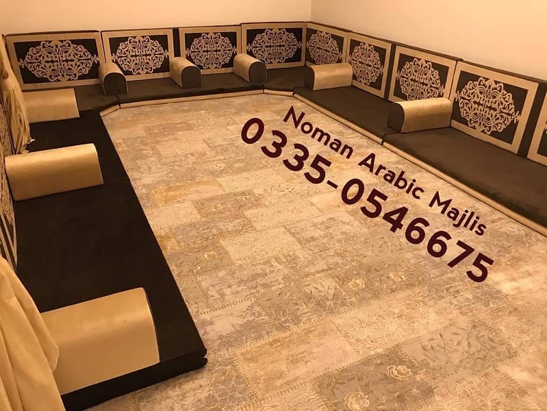 Noman Arabic Majlis - Arbi Majlis Sofa Bethak Setting 9