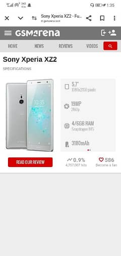 sony experia xz2