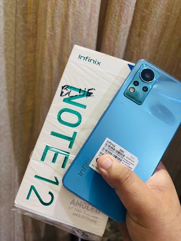 infinix note 12 with box and charger 0