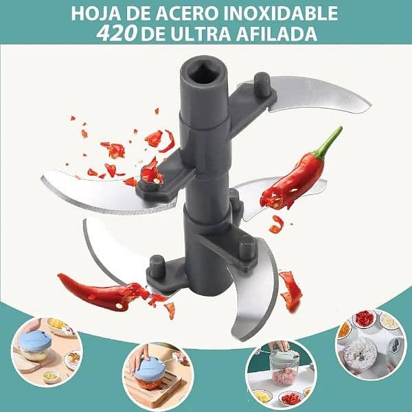 10psc manual food chopper 8