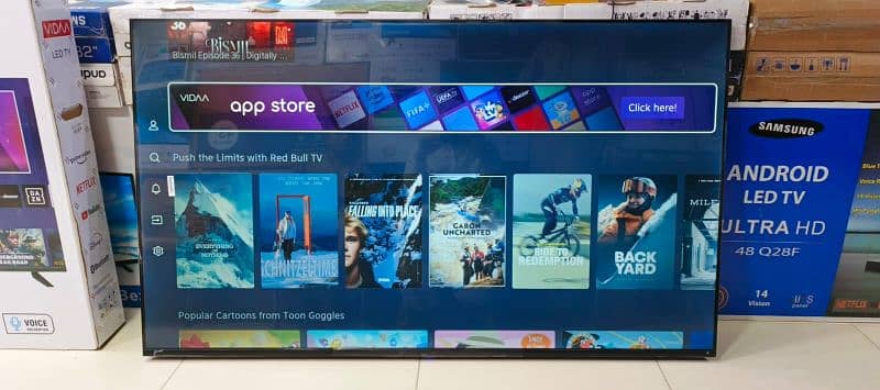 55 inches Full screen hicence led tv slim 4k voice command 0