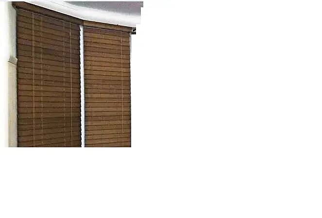 brown colour window blinds wooden for sale in brand new condition 1
