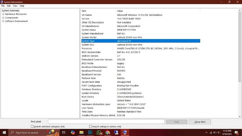 Dell Laptop Core i5 3rd Gen. | Dell Latitude E5430 | 8GB RAM | 128 SSD 3