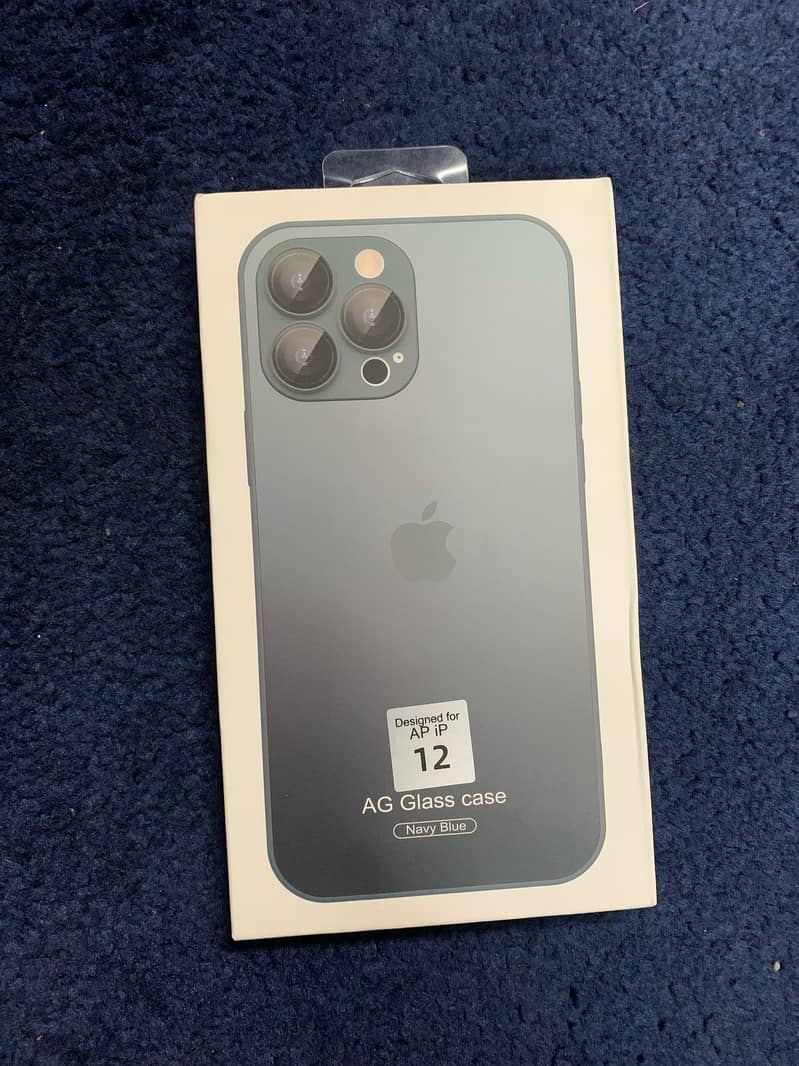AG Glass case iPhone 12 Navy Blue 0
