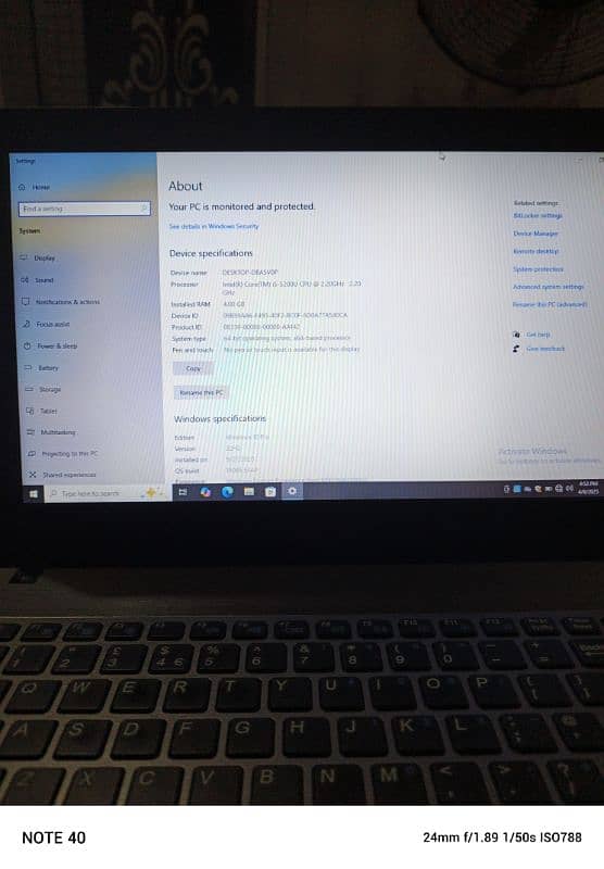 ergodevice all ok ram 4Gb rom 512 core i5 2