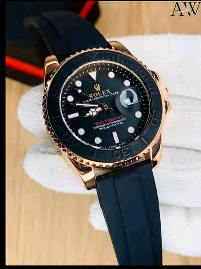 Rolex Rubber Strap box pack with master lock and bezel rotating watch