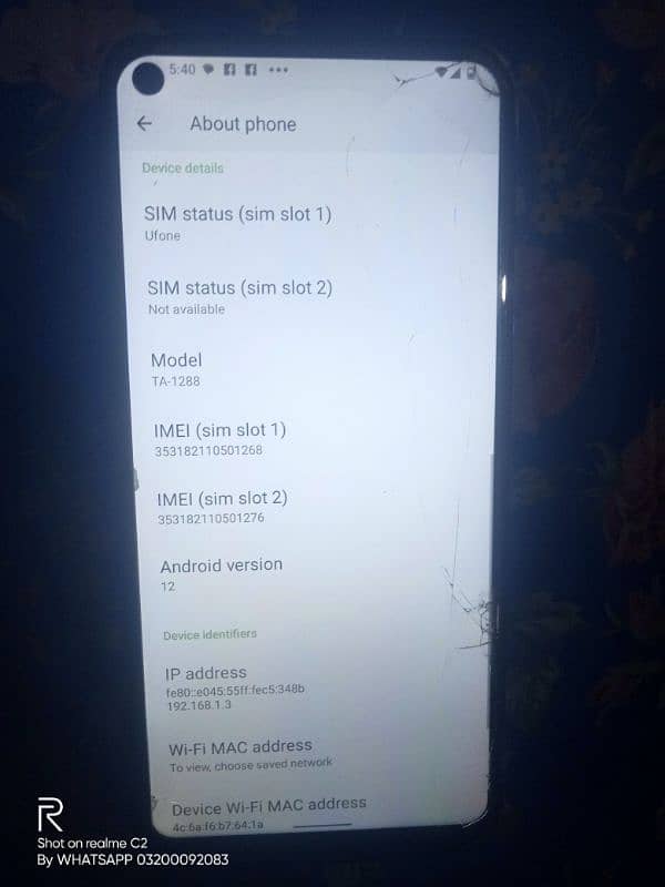 back camera damage hai condition 10 by 8 3