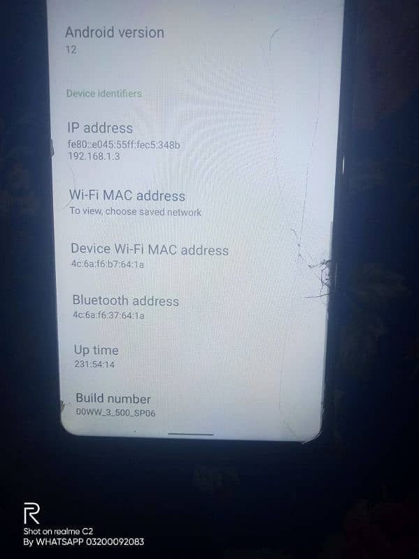back camera damage hai condition 10 by 8 4