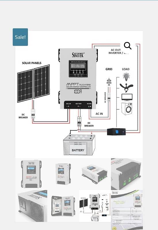 mmpt simtecn 100 amp 8 months  garnty 1