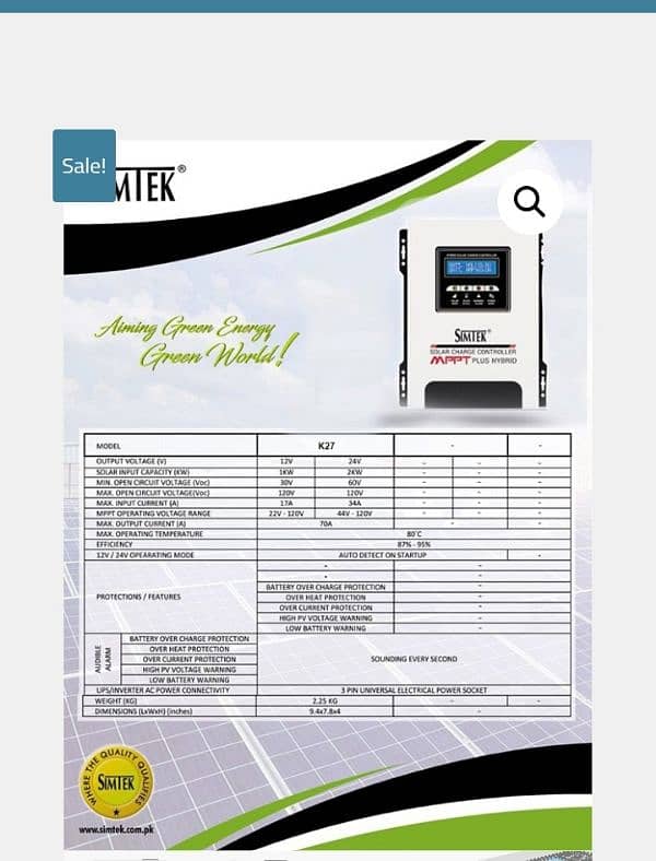 mmpt simtecn 100 amp 8 months  garnty 2