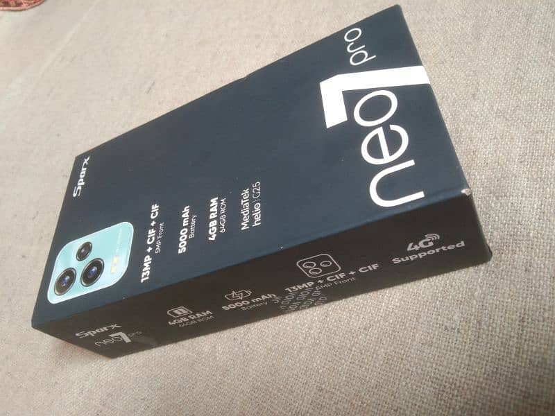 Sparx Neo7pro 4/64 Box, Charger PTA Approved fix Price No Bargaining 7