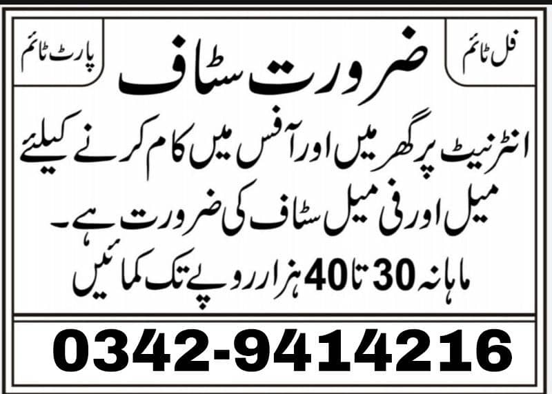 part time job available,online working, homework 0