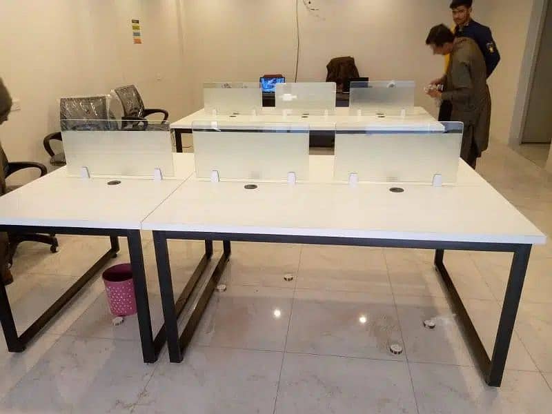 Computer Office Workstation Tables and Chairs 9