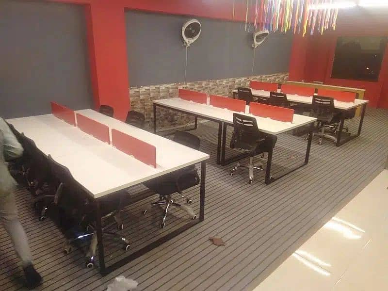 Computer Office Workstation Tables and Chairs 11