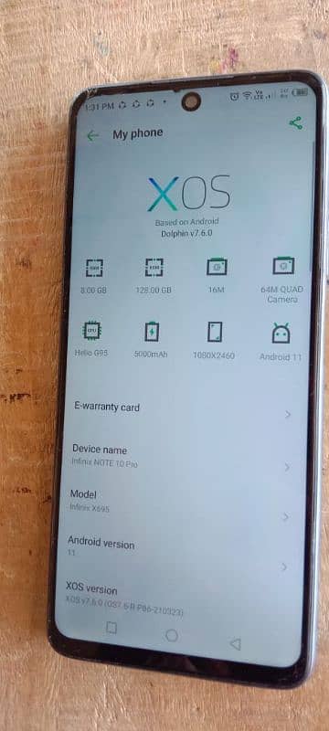 infinex not10 pro, 8.128. 1