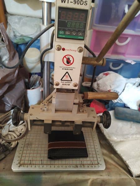 Foil Name Printing  Machine on wallet keychain and diary 1