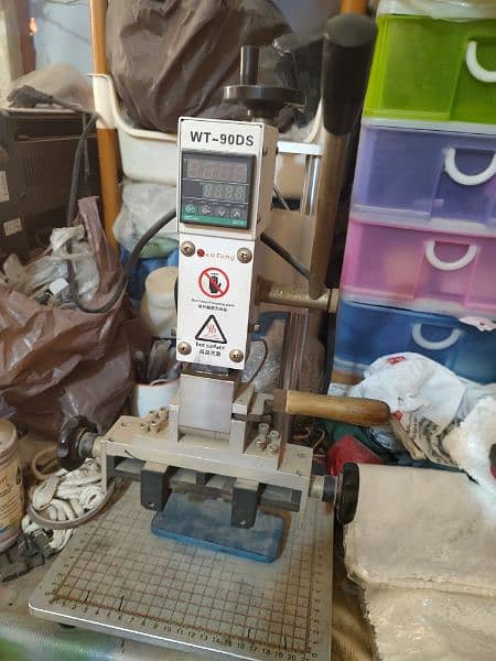 Foil Name Printing  Machine on wallet keychain and diary 5