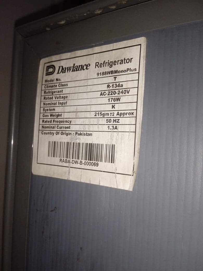 Dawlance Refrigrator Wide-Body 15 Cubic Feet Mono Plus Metallic 6