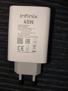 Infinix Note 50 Ka Box Wala 45W Charger Original Brand New Condition