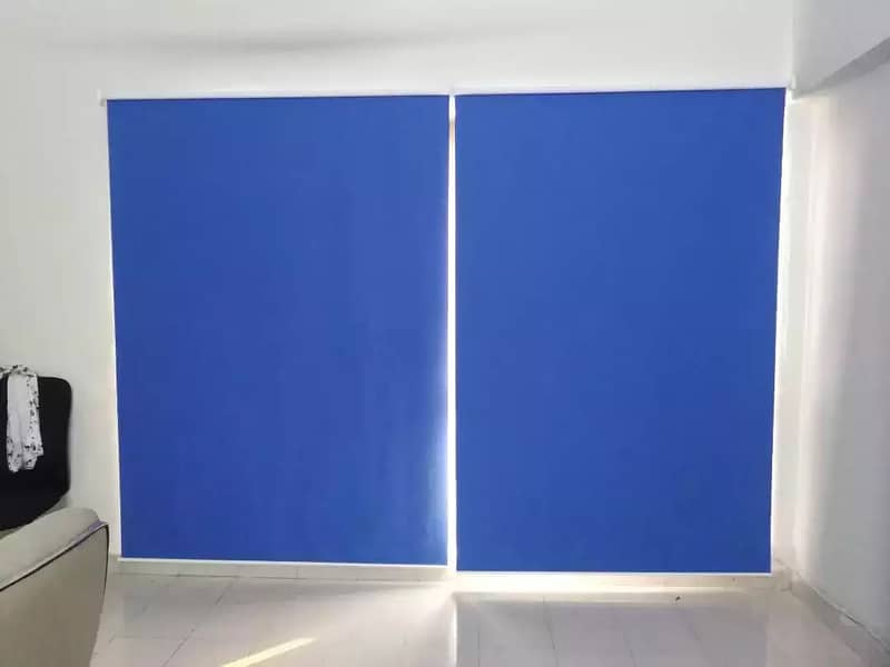 Heat block window blinds roller blinds wireless blinds Office design 1