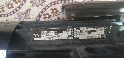 GRUNDFOS PUMP TYPE CH4-30 A-A-CVUV MODEL F44Z53603 P40321 0