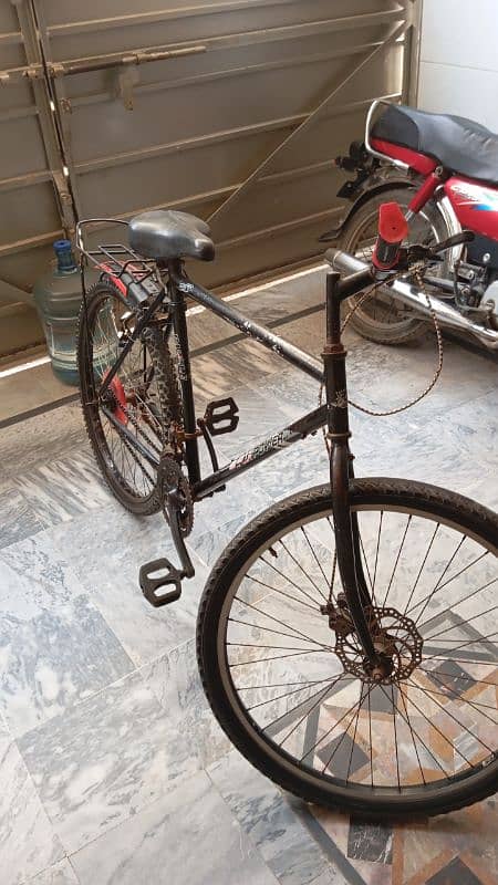 Full size bicycle black colour 8