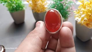 natural yemni aqeeq ring