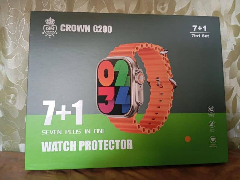 smart watch with 7 straps. fitness tracker and health monitor 1
