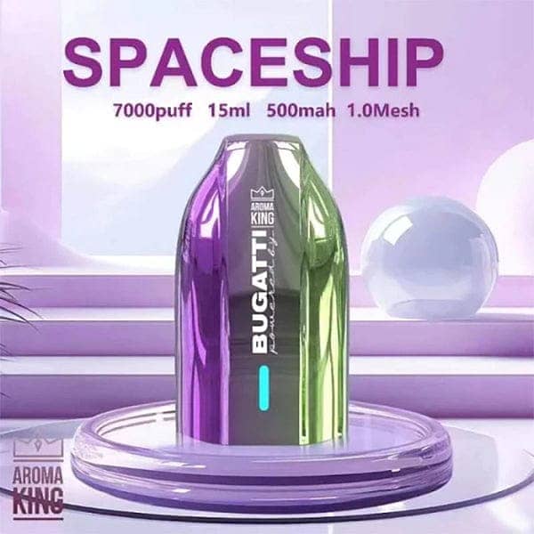 BUGATTI 7000 PUFFS AROMA KING DISPOSABLE VAPE NICOTINE 50% 0