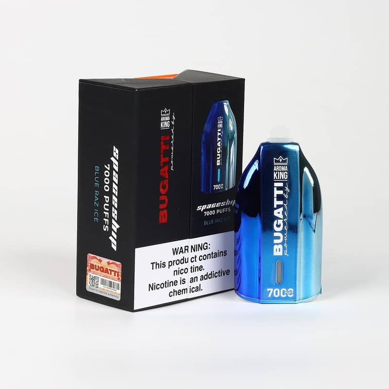 BUGATTI 7000 PUFFS AROMA KING DISPOSABLE VAPE NICOTINE 50% 10