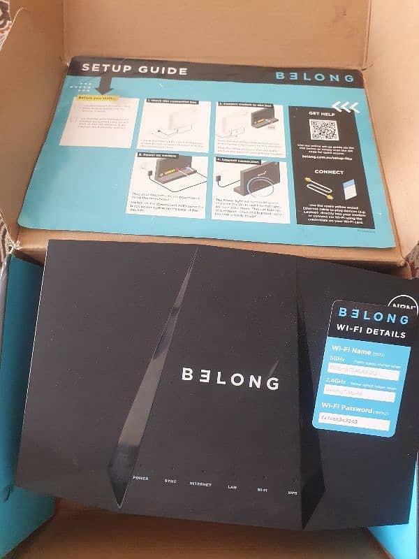 belong modems/ router dual channel 5ghz and 2.4ghz  total 2 modems 0