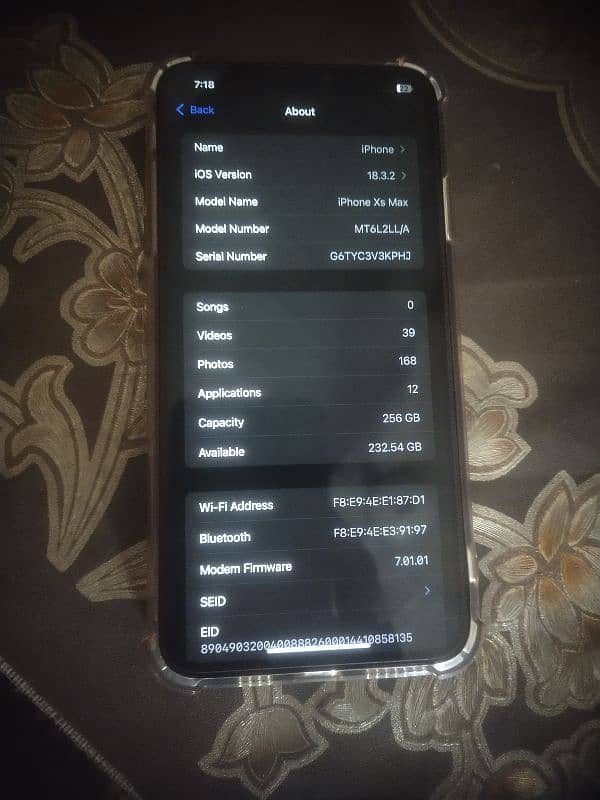 xs max 256 Non PTA 0