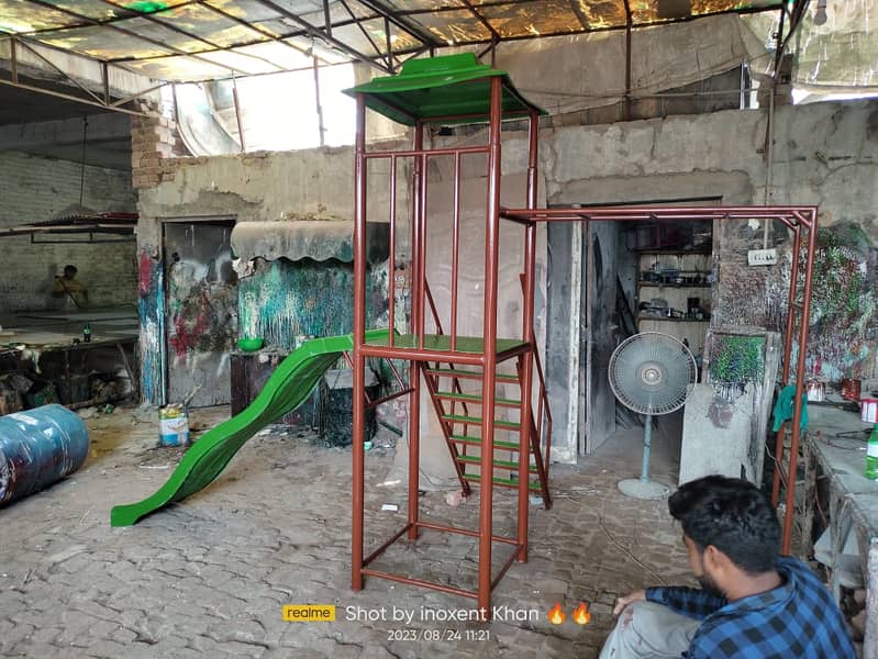 Kids swings | Play area equipments |  slides |Swings & Slides 0