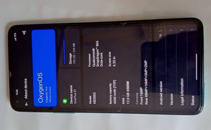 one plus 8T 12 256 1