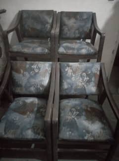 4 Used Wooden Chairs best quality