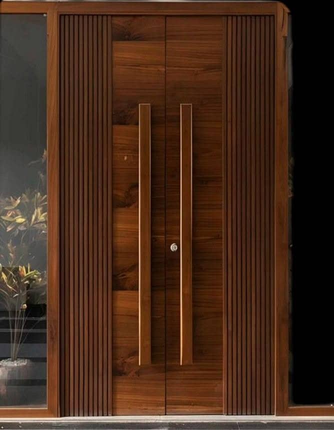 Solid Wood Door-Semi Solid-Engineering-Malaysian Panel /Ash/Fiber Door 4