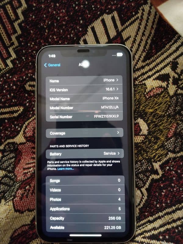 iphone XR 256gb non pta 6