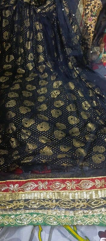 new lehnga in black colour only one time used 2