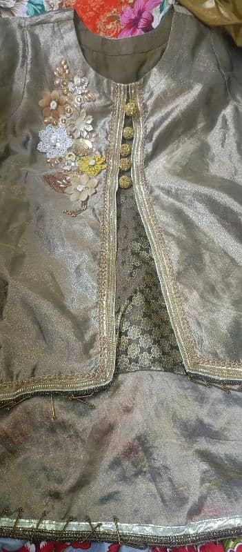beautiful new design kurti in gray colour 0