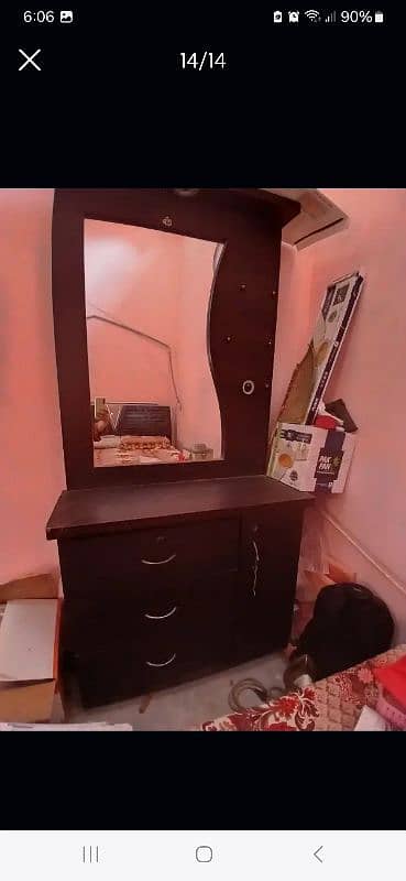 queen bed and side table for sale 1