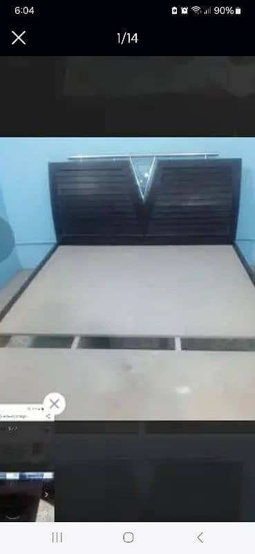 queen bed and side table for sale 7