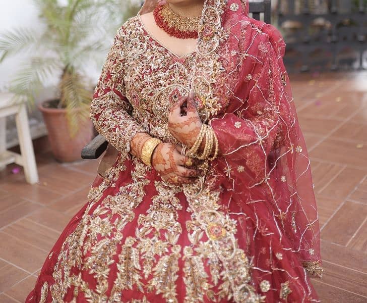Barat Lehanga Bridal Lehnga For Sale Heavy Work on Net 1