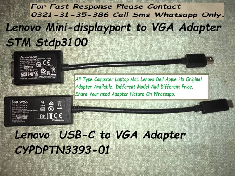 computer laptop dell hp lenovo apple original adapter available 7